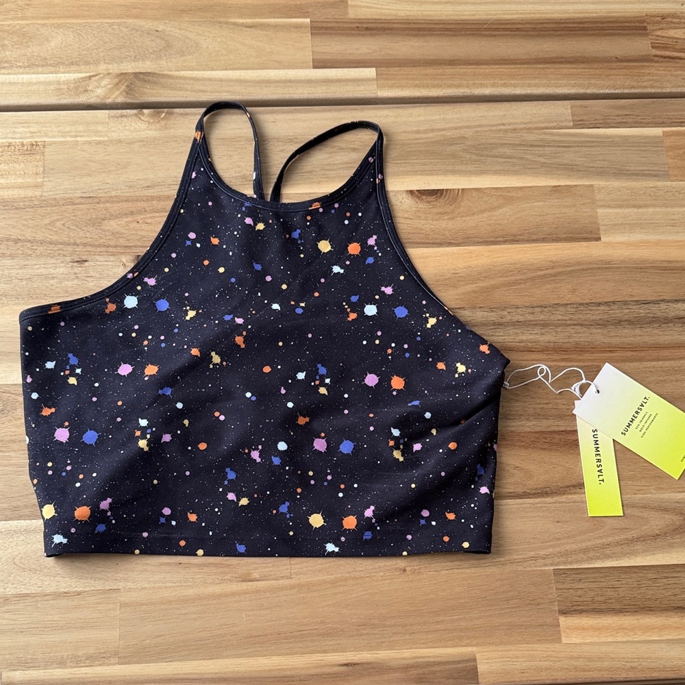 NEW Summersalt High Neck Midi Sports Bra Tank - size 10